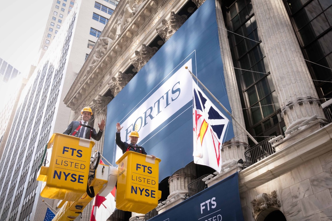 Fortis Inc Now Trading On The New York Stock Exchange