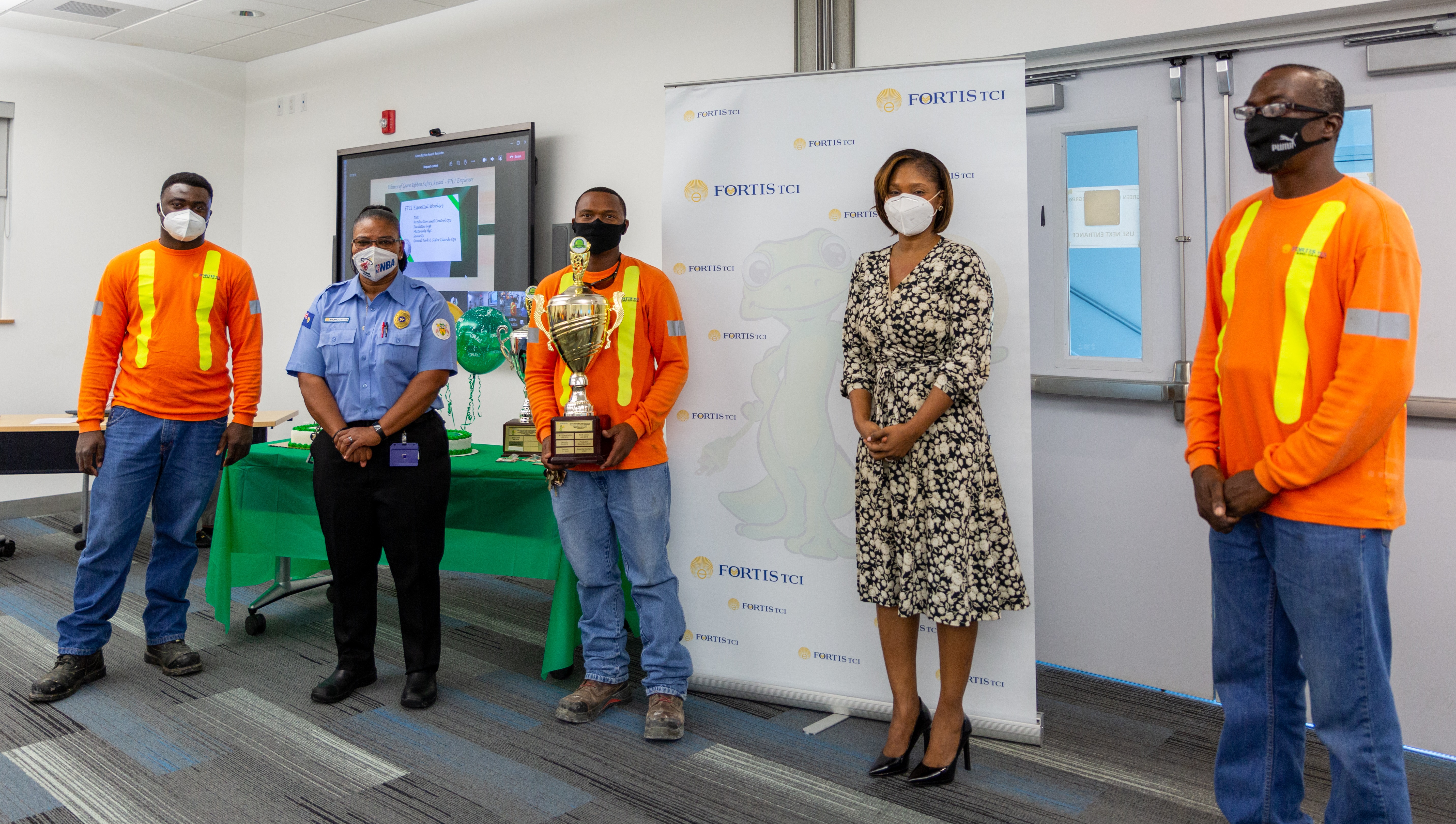 FortisTCI Honours Frontline Workers and Contractors with Green Ribbon Safety Awards